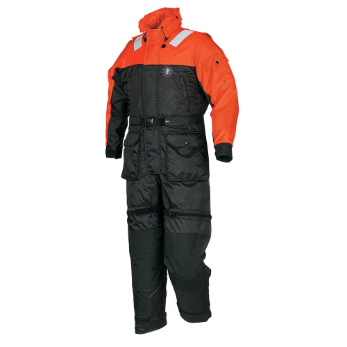 Mustang Deluxe Anti-Exposure Coverall & Work Suit - Orange/Black - Small MS2175-33-S-206