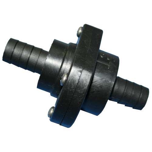 T-H Marine Double Barb Inline Scupper Check Valve - 3/4" - Black ILS-750-DP