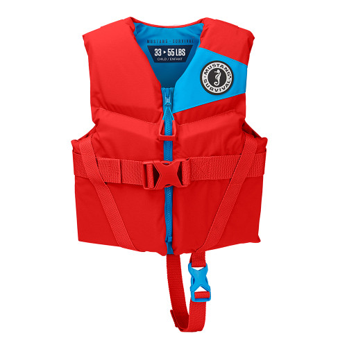 Mustang Child REV Foam Vest - Red - Child MV3565-277-0-206