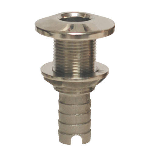 GROCO Stainless Steel Hose Barb Thru-Hull Fitting - 2" HTH-2000-S