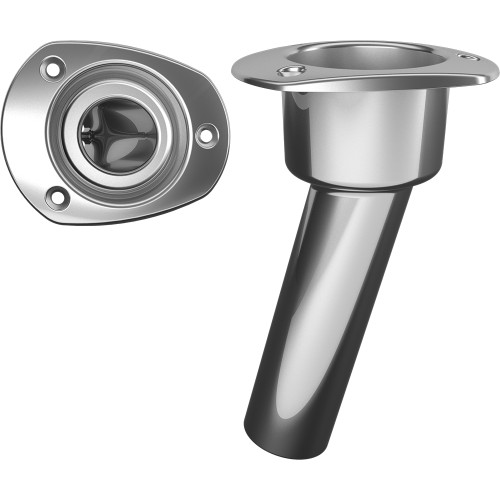 Mate Series Stainless Steel 15° Rod & Cup Holder - Open - Oval Top C2015ND