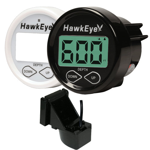 HawkEye DepthTrax In-Dash Digital Depth Gauge - Transom Mount DT2B-TM