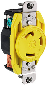 Hubbell HBL305CRR 30A Female Dock Receptacle HBL305CRR