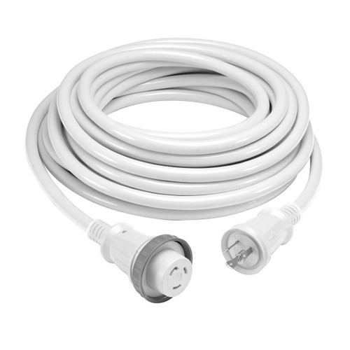 Hubbell HBL61CM03WLED 30 Amp 25 Foot Cordset With LED White HBL61CM03WLED