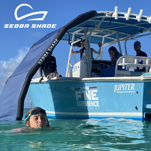 Sebba Shade 6 x 9 ft. Blue Sun Shade f/Boats Up To 28' SS6X9BLU