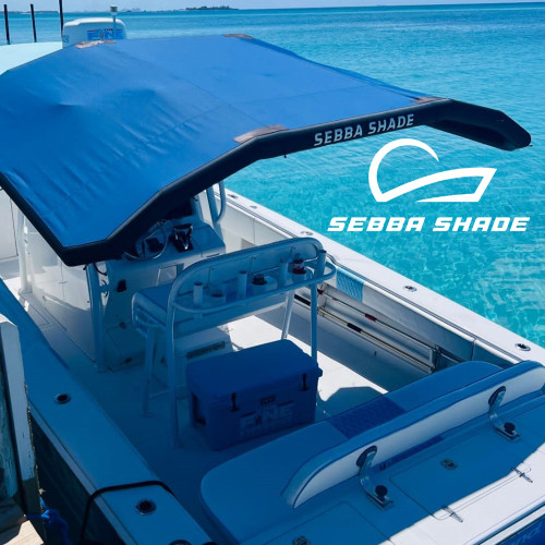Sebba Shade 6 x 9 ft. Blue Sun Shade f/Boats Up To 28' SS6X9BLU
