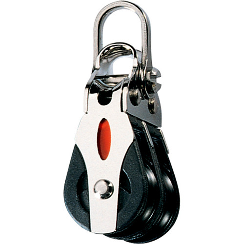 Ronstan Series 20 Ball Bearing Block - Double - 2-Axis Shackle Head RF20202 - Apollo Lighting