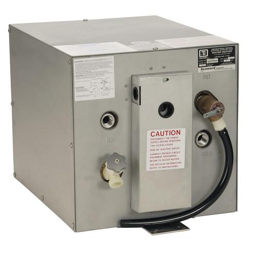 Whale Seaward 6 Gallon Hot Water Heater w/ Rear Heat Exchanger - Galvanized Steel - 240V - 1500W S650