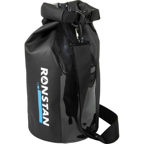 Ronstan Dry Roll Top - 10L Bag - Black w/ Window RF4012