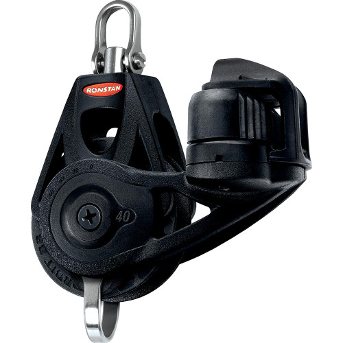 Ronstan Series 40 Ball Bearing Orbit Block - Single - Becket - Cleat - Swivel Head RF45130 - Apollo Lighting
