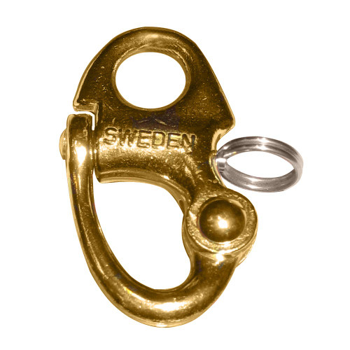 Ronstan Brass Snap Shackle - Fixed Bail - 59.3mm (2-5/16") Length RF6002