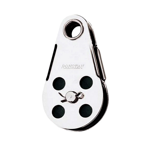 Ronstan Wire Block - Tubular Rivet Head w/Removable Nylatron® Sheave - 45mm (1-3/4") Sheave Diameter RF103