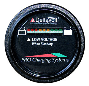 Pro Charging Eagle Performance Battery Fuel Gauge 48v Round BFGWOV48V - Apollo Lighting