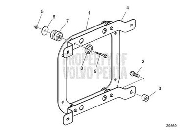 Volvo Penta Flange Lock Nut - Volvo Penta (990950)