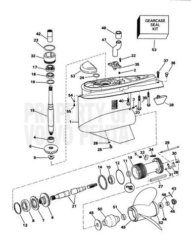 Volvo Penta Seal Kit (Volvo) Volvo Penta (3850597)