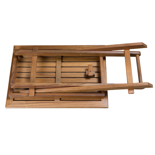 Whitecap Folding Slat Table - Teak 63058 - Apollo Lighting