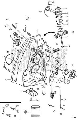 Volvo Penta Ground Cable Volvo Penta (3857347)