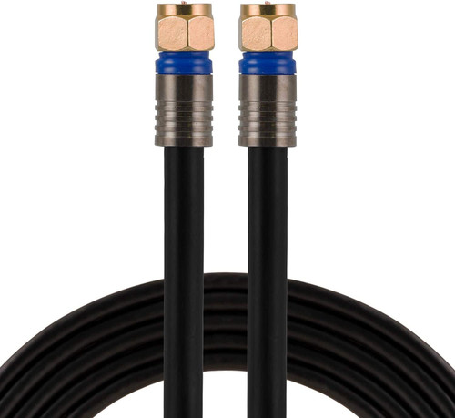 RG6 Coaxial Cable 50' With F-type Connectors 33532