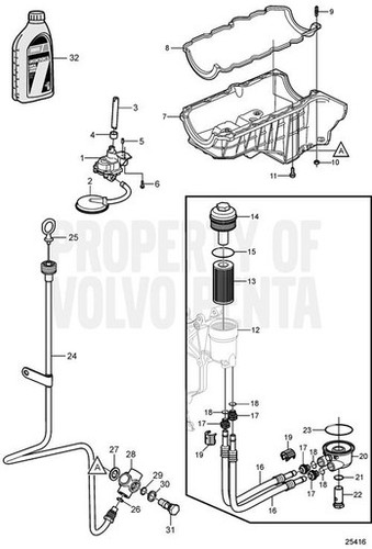 Volvo Penta Gasket - Volvo Penta (21124852)
