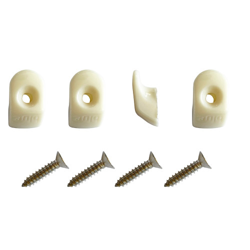 Blue Performance White Hooks & Screws - 4 Pieces PC980