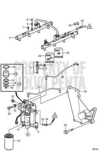 Volvo Penta Tube (V2) - Volvo Penta (21672338)