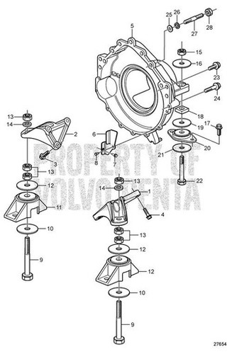 Volvo Penta Hexagon Nut - Volvo Penta (60113763)