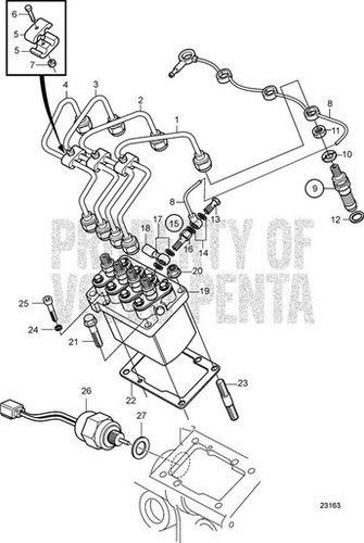 Volvo Penta Leak-Off Pipe (V2) - Volvo Penta (3809334)