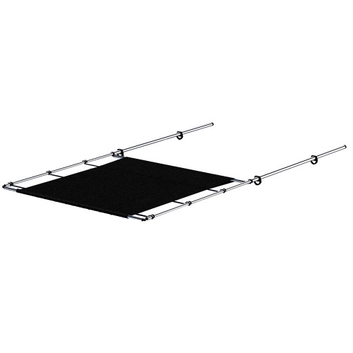 SureShade PTX Power Shade - 63" Wide - Stainless Steel - Black 2021026251 - Apollo Lighting