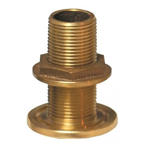 GROCO 2-1/2" Bronze Thru-Hull Fitting w/Nut TH-2500-W - Apollo Lighting