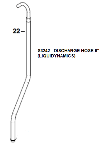 Liquidynamics Discharge Hose 6" (S3242)