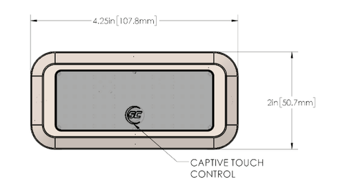 Shadow-Caster RGBW Surface Mount Courtesy Light - Stainless Steel SCM-CLS-RGBW-SS