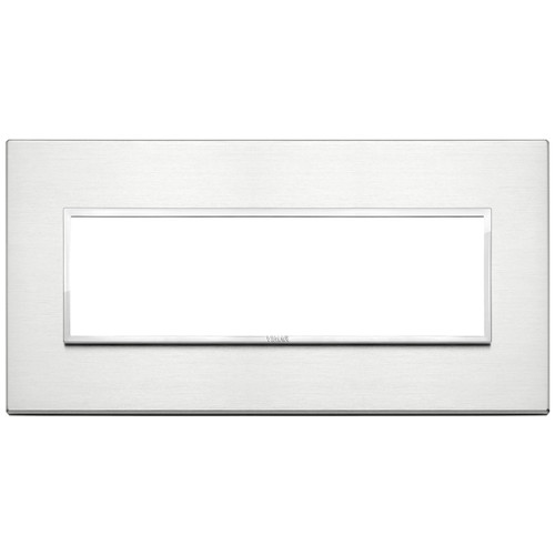 Vimar - Eikon EVO 21657 Cover Plate - 7 Module, Metal - Apollo Lighting
