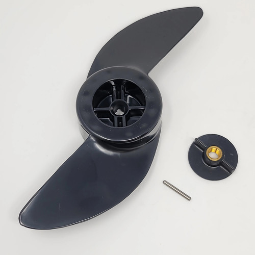 MotorGuide Power Prop Trolling Motor Propeller, For 3in Hub Trolling Motors, 2-Blade, Black Prop
