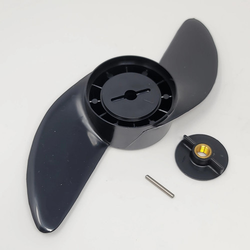 MotorGuide Power Prop Trolling Motor Propeller, For 3in Hub Trolling Motors, 2-Blade, Black Prop