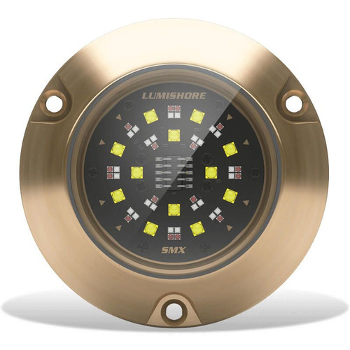 Lumishore EOS SMX154 Underwater Surface Mount Light, RGBW, 10.5-31V, 7000 lm White Output, 90 Deg Beam, Bronze Housing