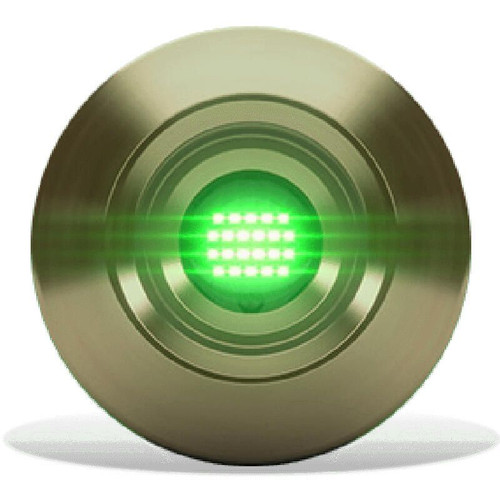 Lumishore ORA TIX204 Interchangeable Thru-Hull Underwater LED Light, Flush Fit, Blue Light, 10.5-30V DC, IP68, 5300 Fixture Lumens, 60 Degree Beam, 28mm Cutout, Marine Bronze Body