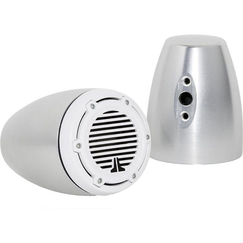 JL Audio MTPOD-M100-CL Tweeter Mounting Pods, For M-Series Component Tweeters, Clear Anodized, Billet Aluminum, Surface or Deck Mount, Pair