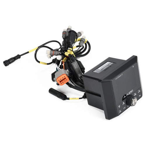 JL Audio MediaMaster 55 Marine Source Unit, NMEA 2000 Certified, 10-16V, IP67, 3-Zone Audio, Bluetooth, 2.8 in Color LCD - Apollo Lighting
