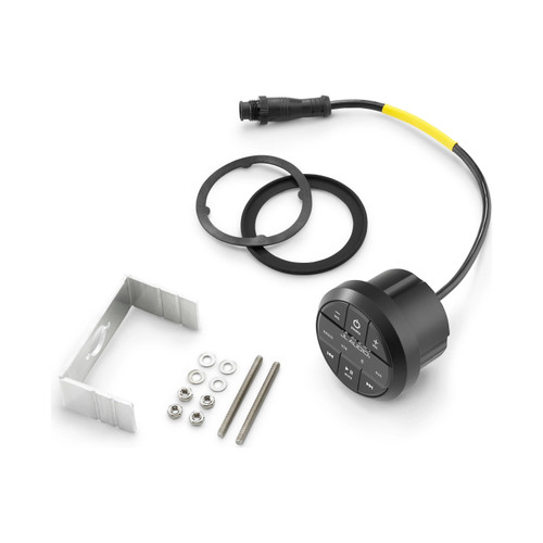 JL Audio MMR-20-BE Wired Remote Controller, For MediaMaster Source Units, Non-Display, IP67, 2 in Mount Hole, 75 ft Max Cable Run