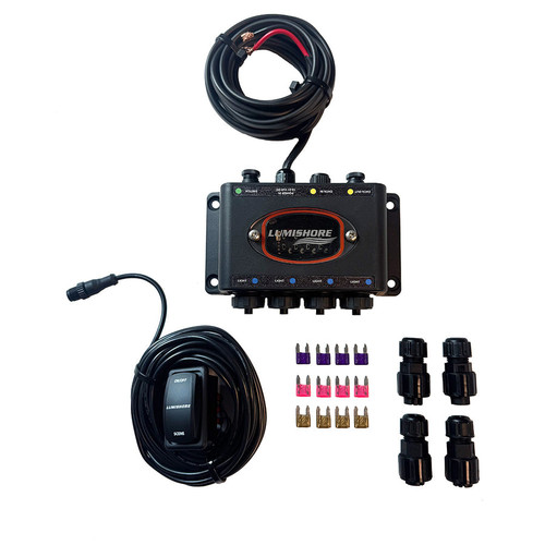 Lumishore SUPRA i-Connect Install Kit, For SMX54, IP68, 4-Light Hub