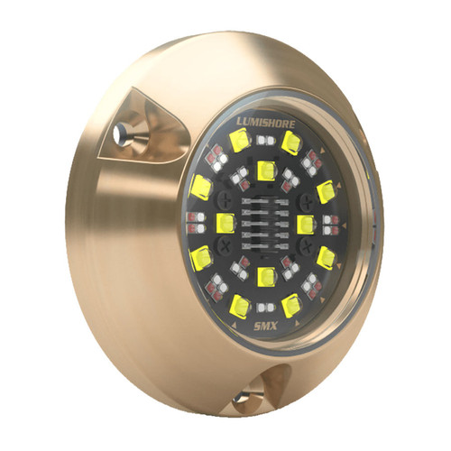 Lumishore SMX94 Surface Mount Underwater LED Light, RGBW Color Select, 6,000 Fixture Lumens, 10.5-31V DC, IP68