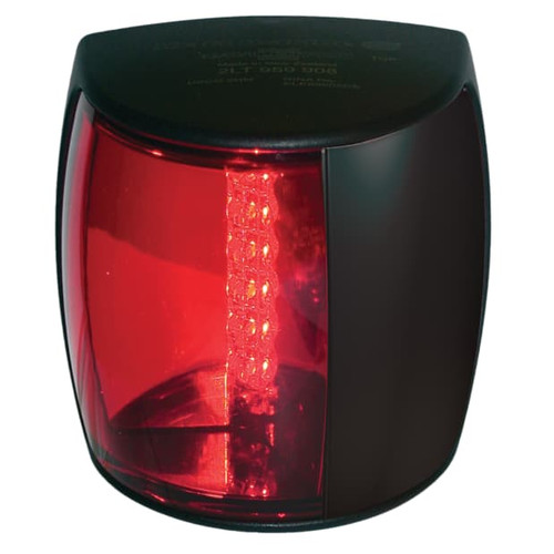 Hella Marine NaviLED PRO Port Navigation Light, 3NM, 9-33V, IP67, Black Shroud