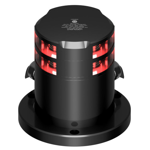 Lopolight PRO Series 360° Double Red Navigation Light, 3NM Visibility, 20-32VDC, IP68, Built-In De-Icing