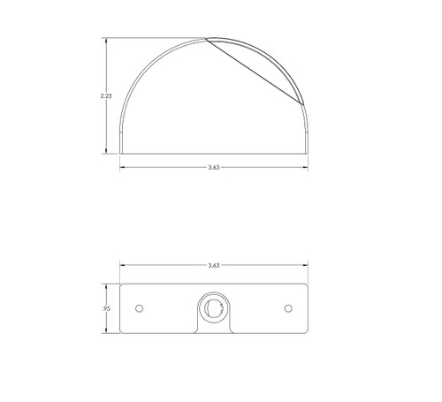 Lumitec Surface Mount Aluminum Navigation Light, Starboard Green, USCG 2nm, 10-30VDC - Apollo Lighting