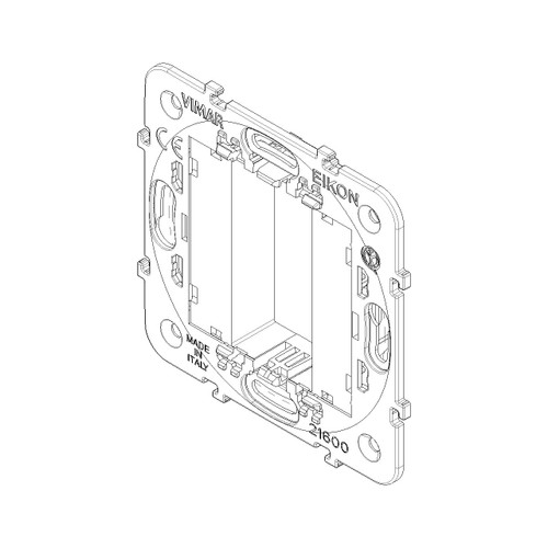 Vimar Eikon 1-Module Mounting Frame, No Screws, For 60 mm or 56 x 56 mm Boxes