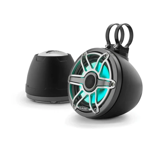JL Audio M6 VeX 6.5 in Enclosed Coaxial Speaker System, 75W RMS, 4 Ohm, Pair, Sport Grilles