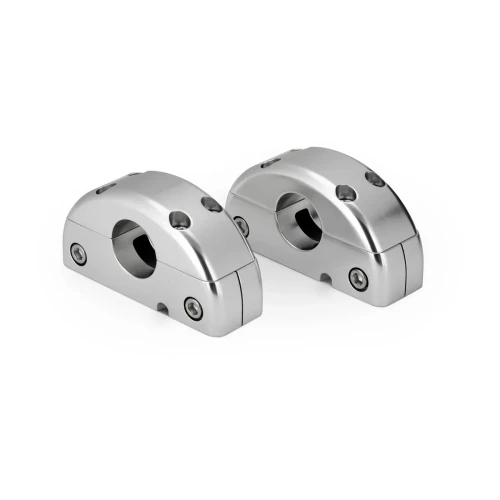 JL Audio Mount Fixture for Enclosed Tower Speaker, For ETXv3 Enclosures, Marine-Grade Aluminum, Clear Anodized Finish, Sold in Pairs