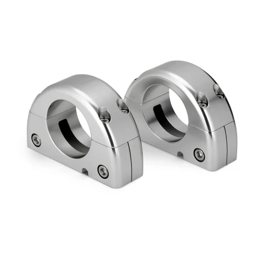 JL Audio Mount Fixture for Enclosed Tower Speaker, For ETXv3 Enclosures, Marine-Grade Aluminum, Clear Anodized Finish, Sold in Pairs