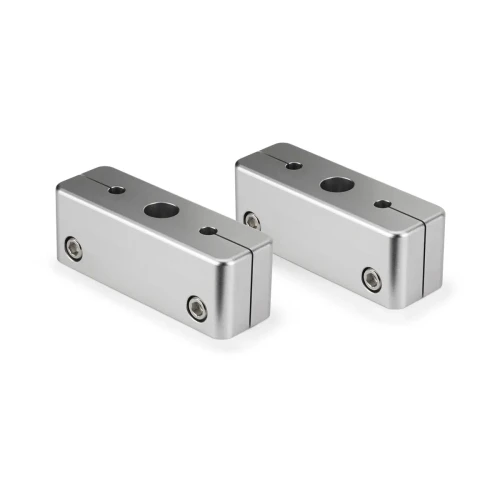JL Audio Mount Fixture for Enclosed Tower Speaker, For ETXv3 Enclosures, Marine-Grade Aluminum, Clear Anodized Finish, Sold in Pairs