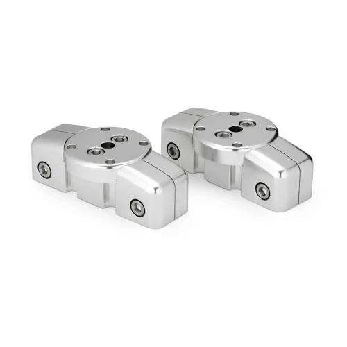 JL Audio Mount Fixture for Enclosed Tower Speaker, For ETXv3 Enclosures, Marine-Grade Aluminum, Clear Anodized Finish, Sold in Pairs